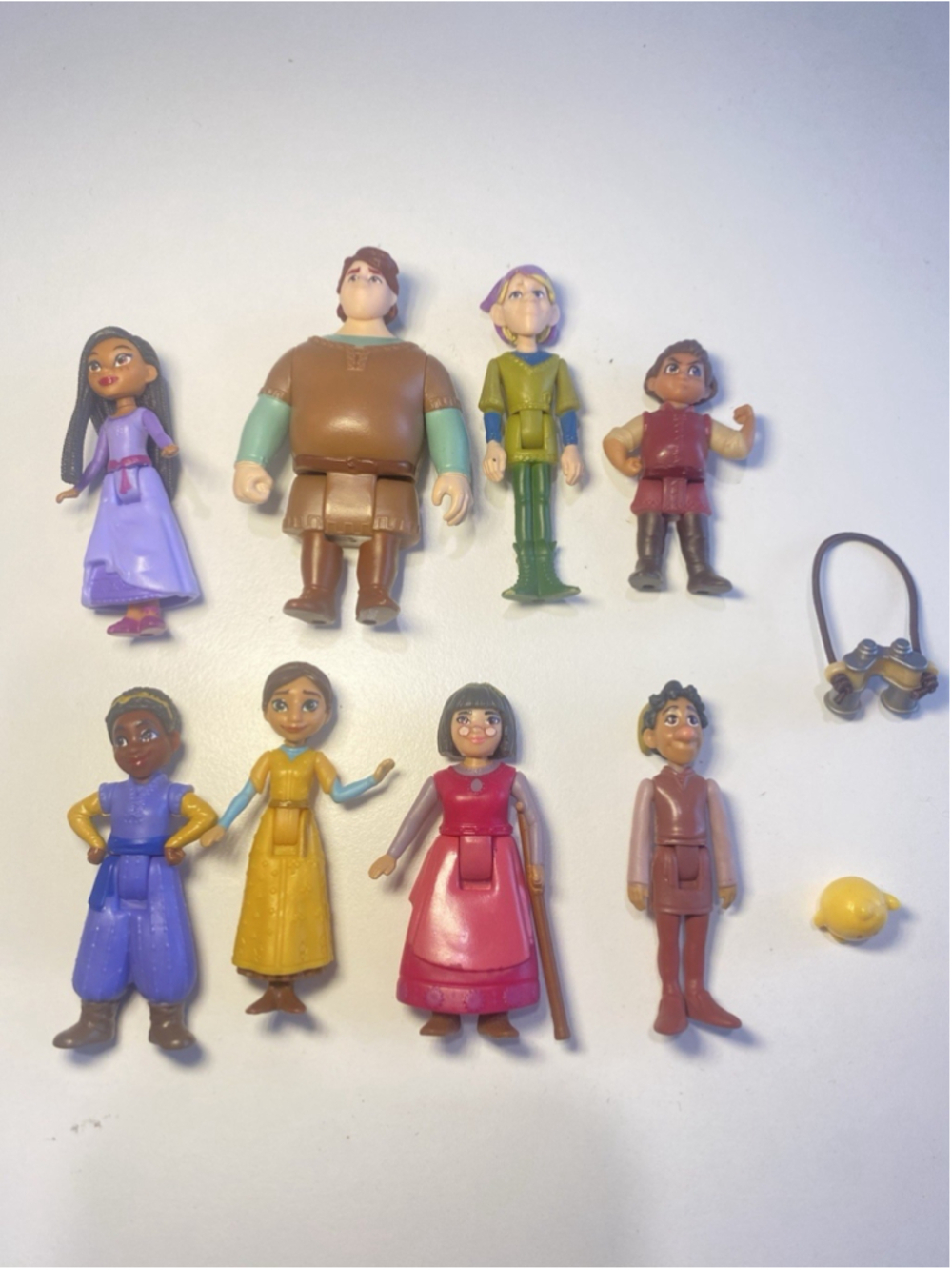 Mattel Disney Wish Teens Collection Figure Lot Asha Friends Star Binoculars 10pc